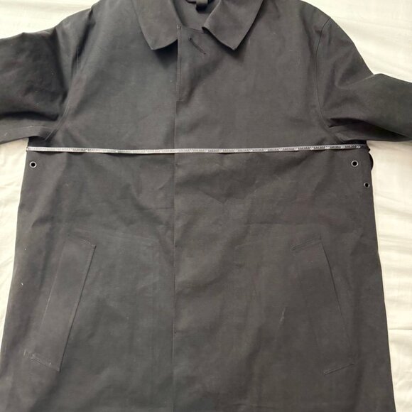 MACKINTOSHI black Oxford bonded cotton trench coat  size 40 $1195 + tax - Picture 6 of 16